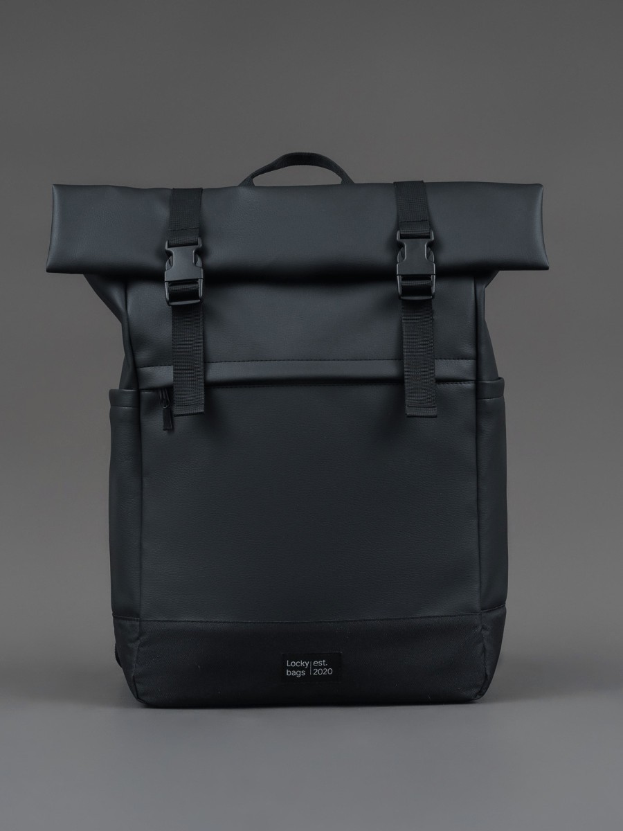 Рюкзак Space экокожа черный