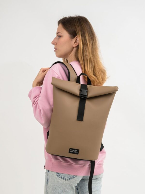 Рюкзак Roll экокожа коричневый