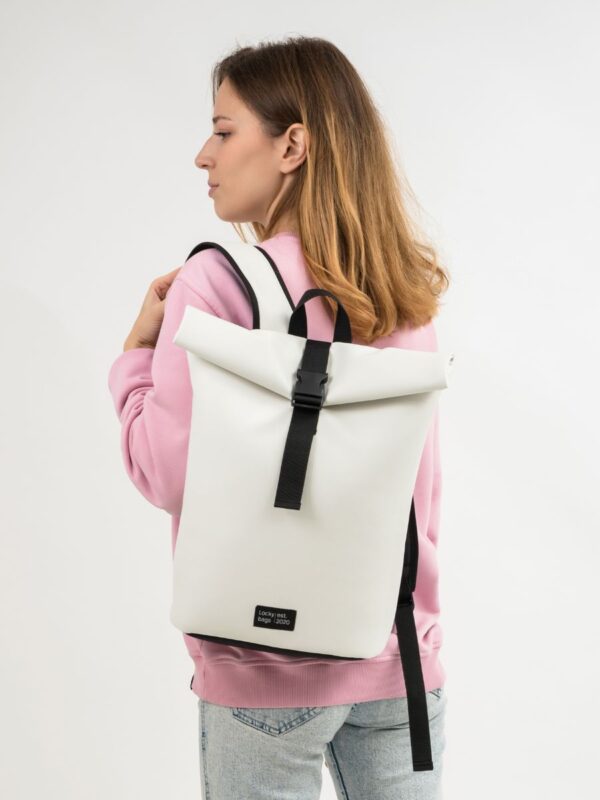 Рюкзак Roll экокожа белый