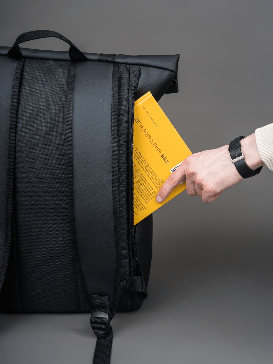 Рюкзак Space экокожа черный