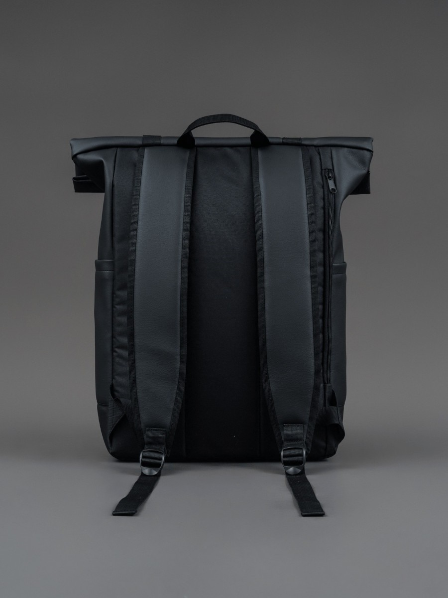 Рюкзак Space экокожа черный