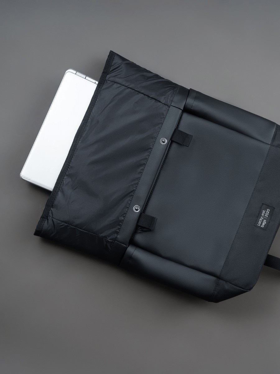 Рюкзак Space экокожа черный