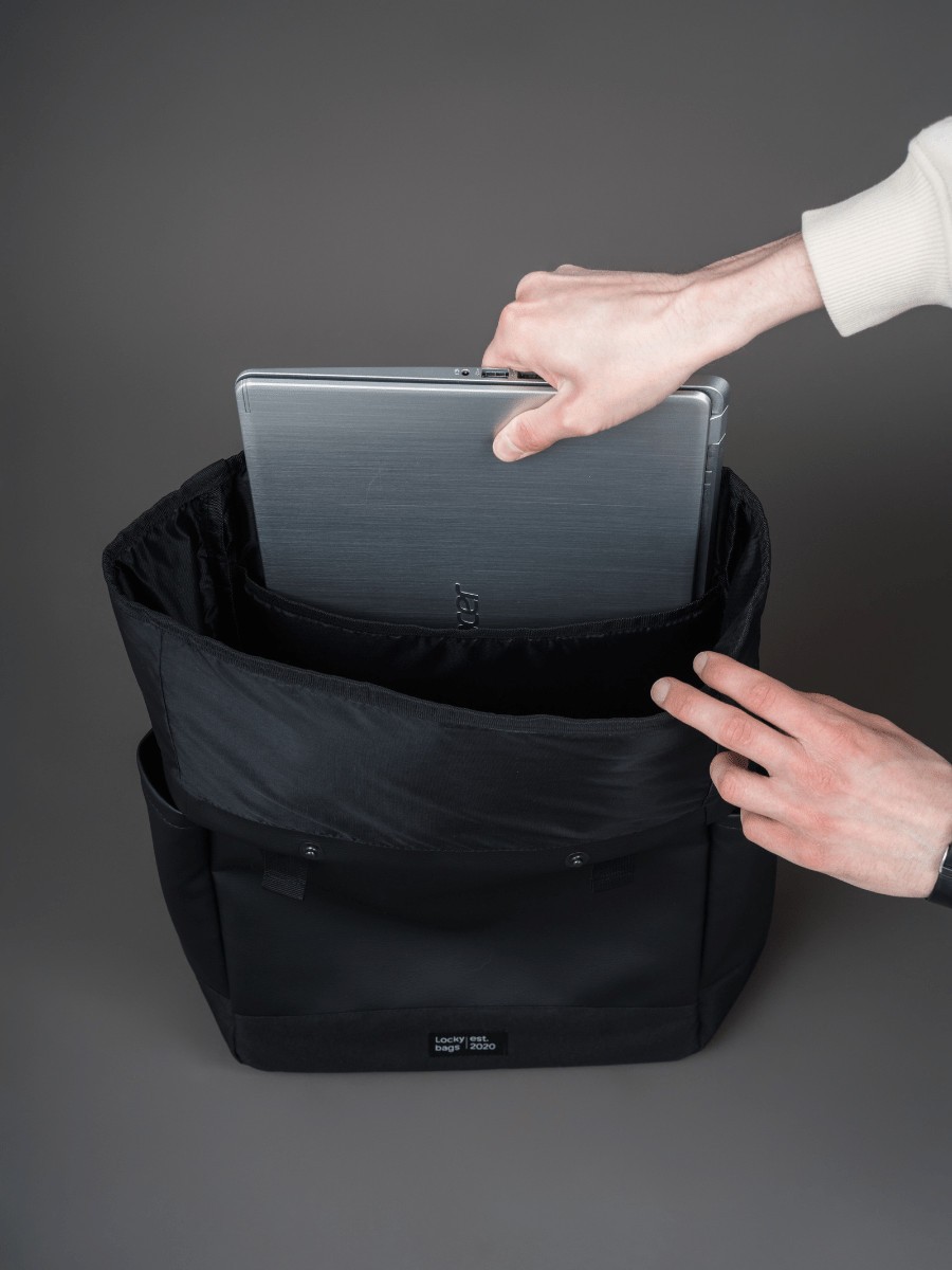 Рюкзак Space экокожа черный