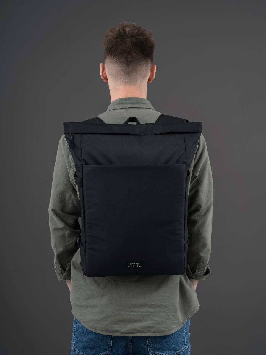 Рюкзак City тканевый чёрный