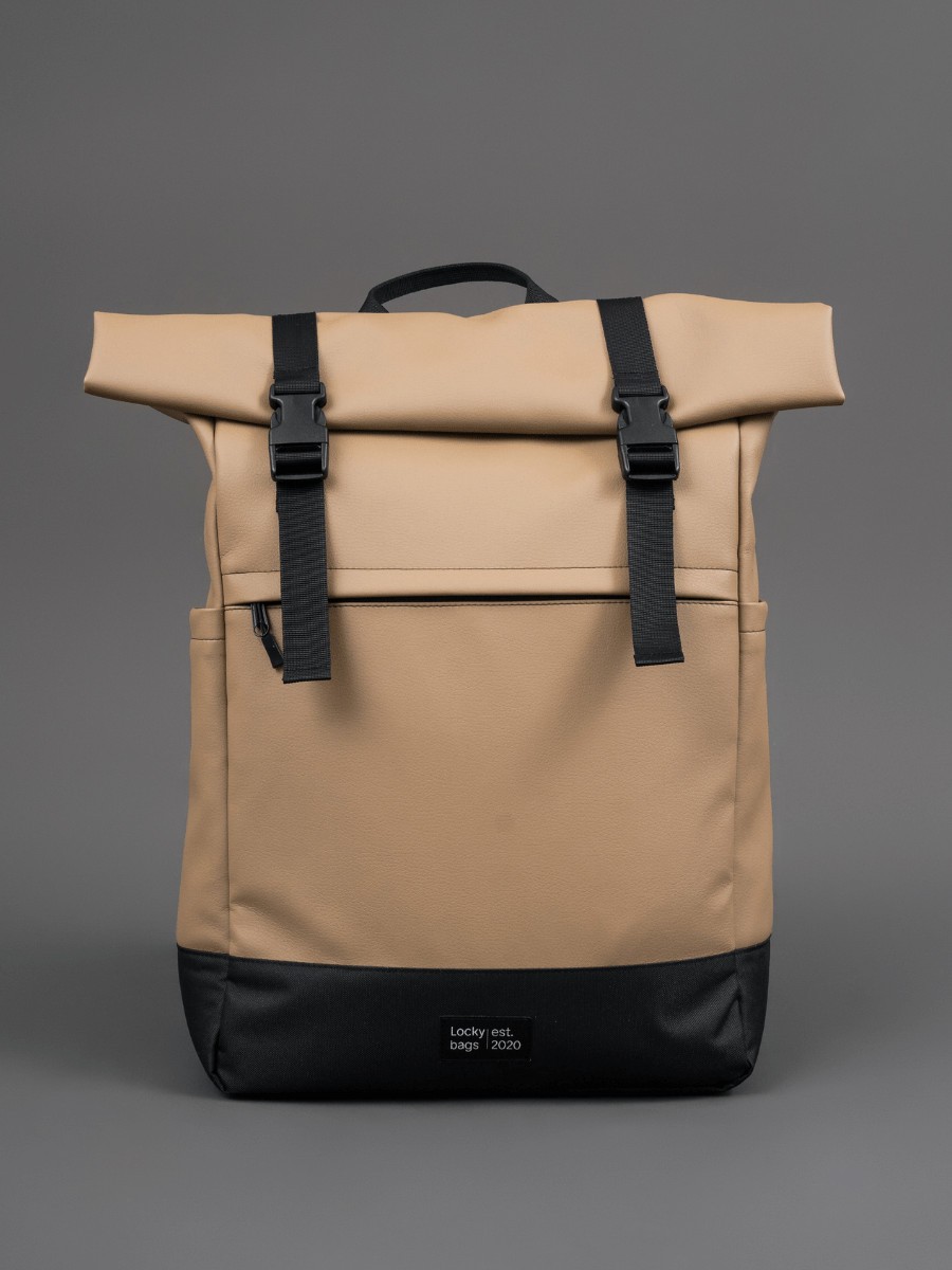 Рюкзак Space экокожа коричневый