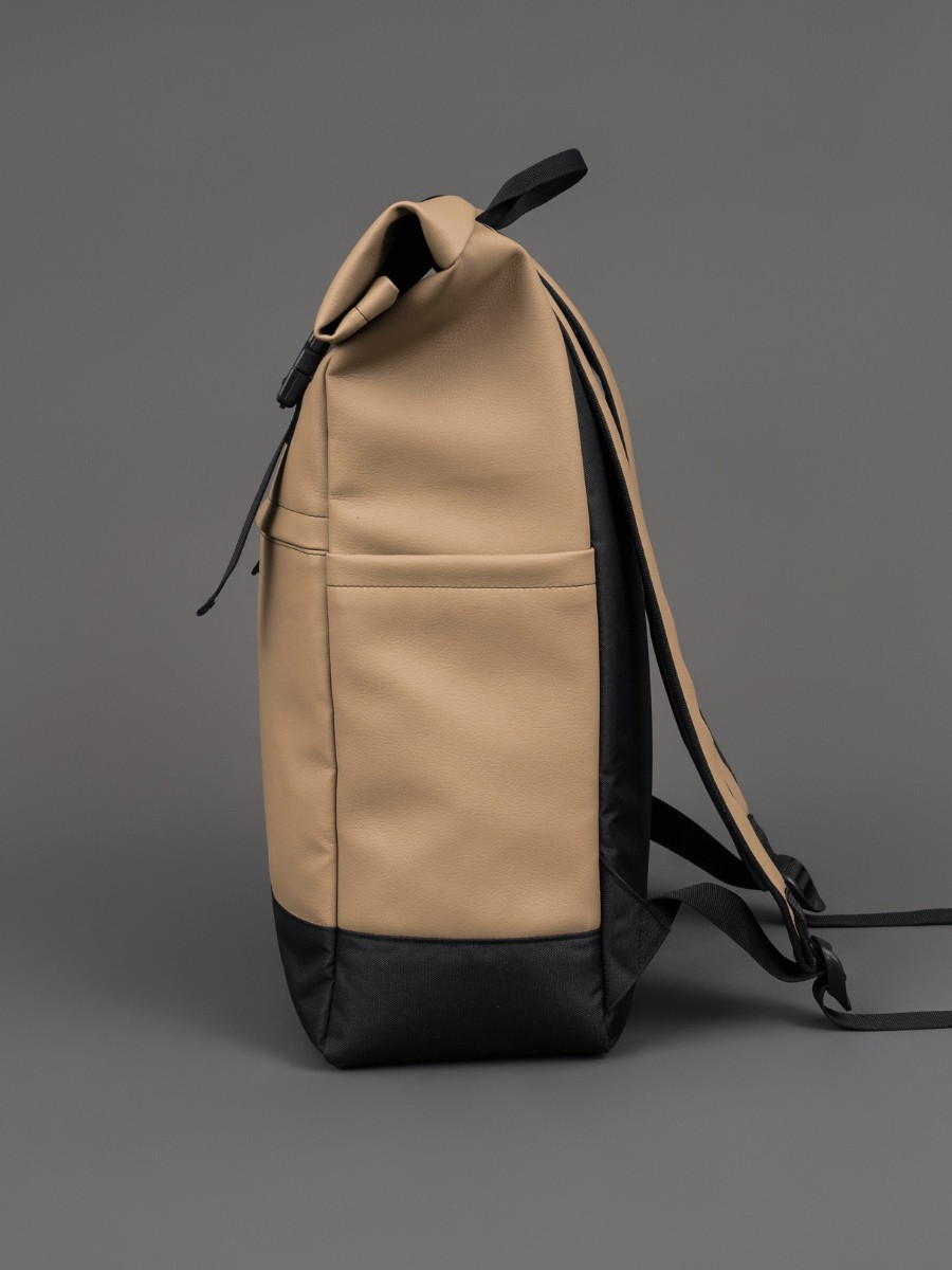 Рюкзак Space экокожа коричневый